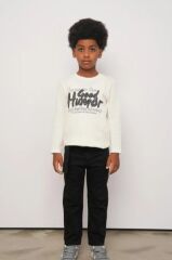 Siyah Gabardin Kemerli Pantolon