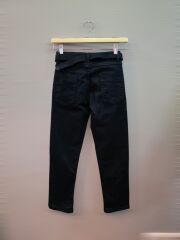 Lacivert Gabardin Kemerli Pantolon