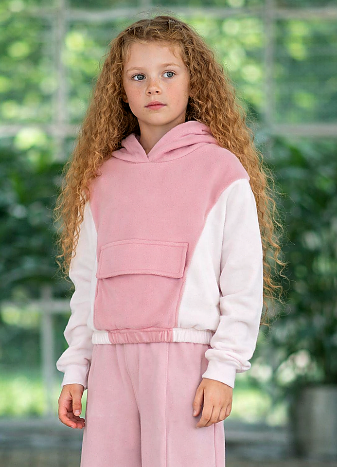 6-14 Yaş Kız Çocuk Kapüşonlu Selanik Sweatshirt