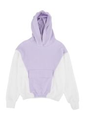 Selanik 2 Renk Sweatshirt Lila Pantolon 2'li Takım