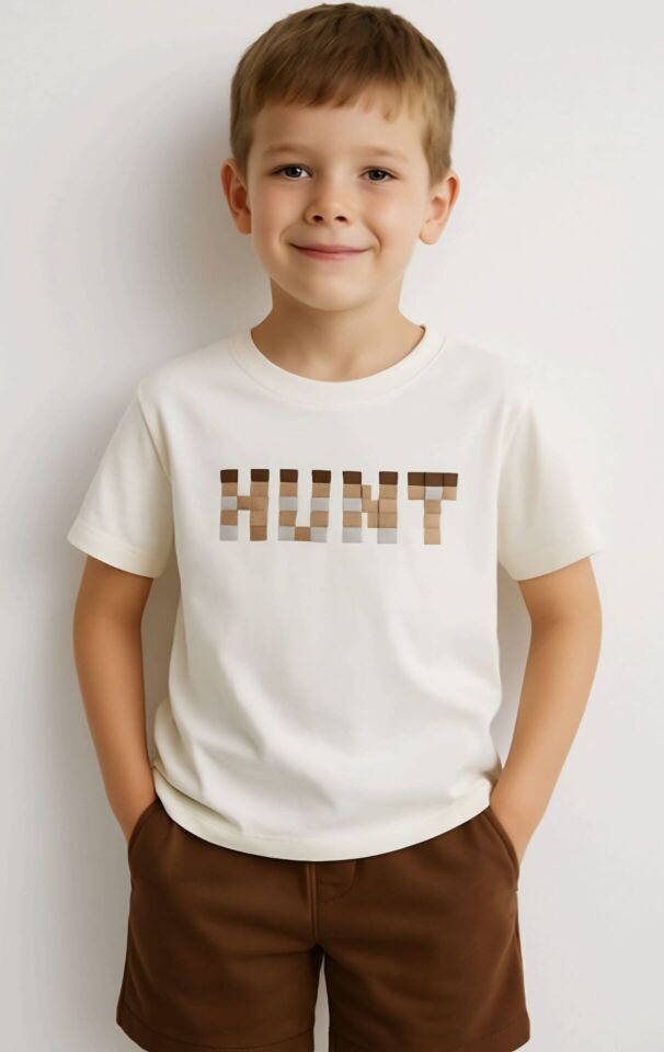 8-14 Yaş Erkek Çocuk Bej Ceket Pantolon Tişört Takım